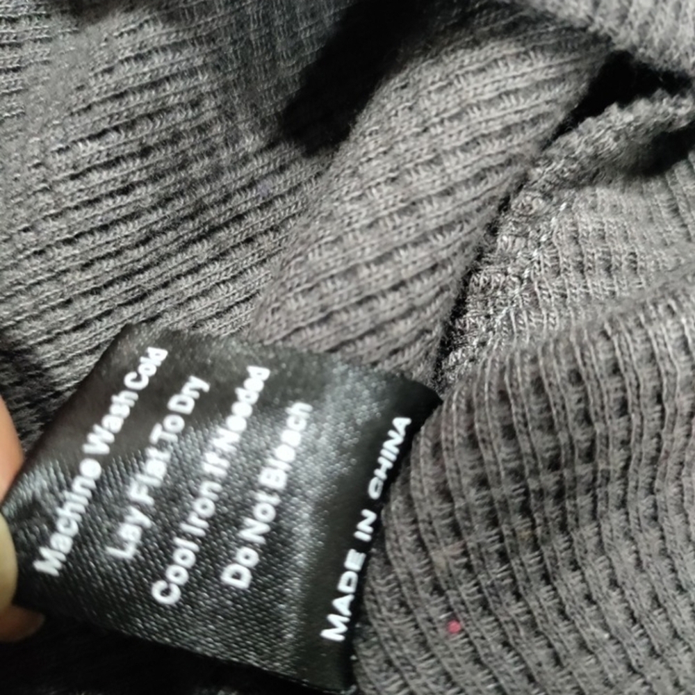 Pol Patchwork Waffle Knit Star Top - image 6